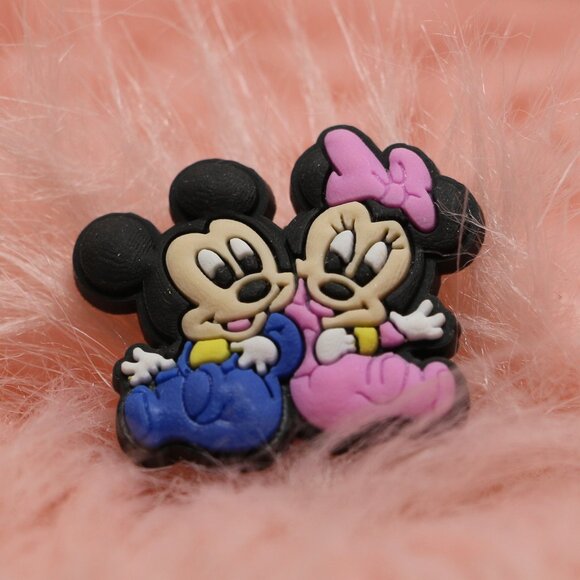 Baby Mickey and Minnie Mouse Croc charm - Picture 1 of 2